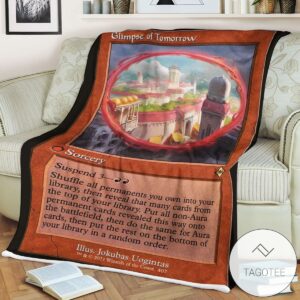 Mh2 407 Glimpse Of Tomorrow Mtg Game Magic The Gathering Blanket