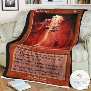 Mh2 408 Mine Collapse Mtg Game Magic The Gathering Blanket