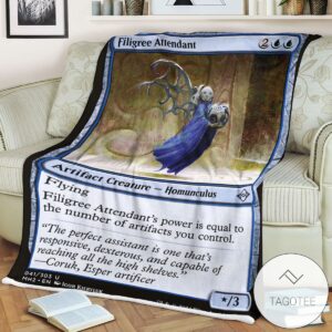 Mh2 41 Filigree Attendant Mtg Game Magic The Gathering Blanket