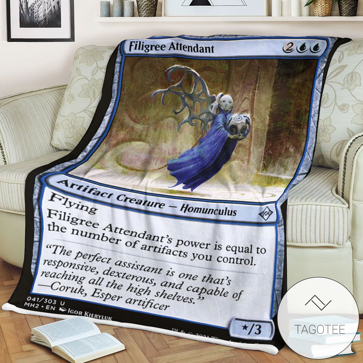 Mh2 41 Filigree Attendant Mtg Game Magic The Gathering Blanket Mh2 41 Filigree Attendant Mtg Game Magic The Gathering Blanket