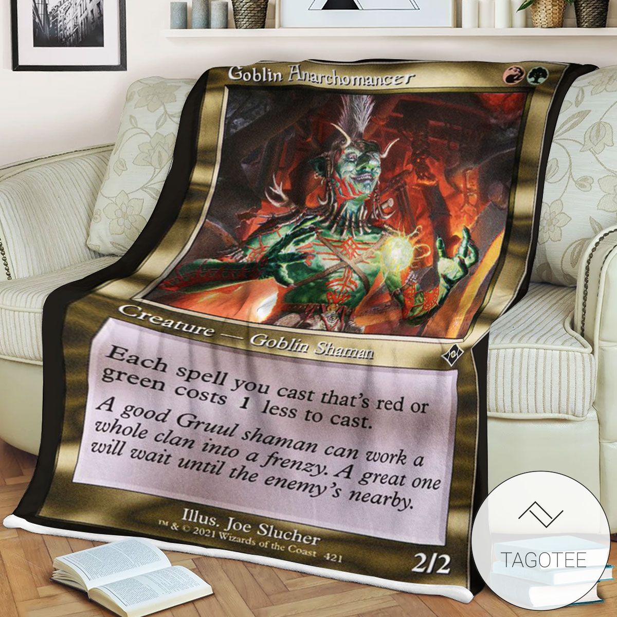 Mh2 421 Goblin Anarchomancer Mtg Game Magic The Gathering Blanket Mh2 421 Goblin Anarchomancer Mtg Game Magic The Gathering Blanket