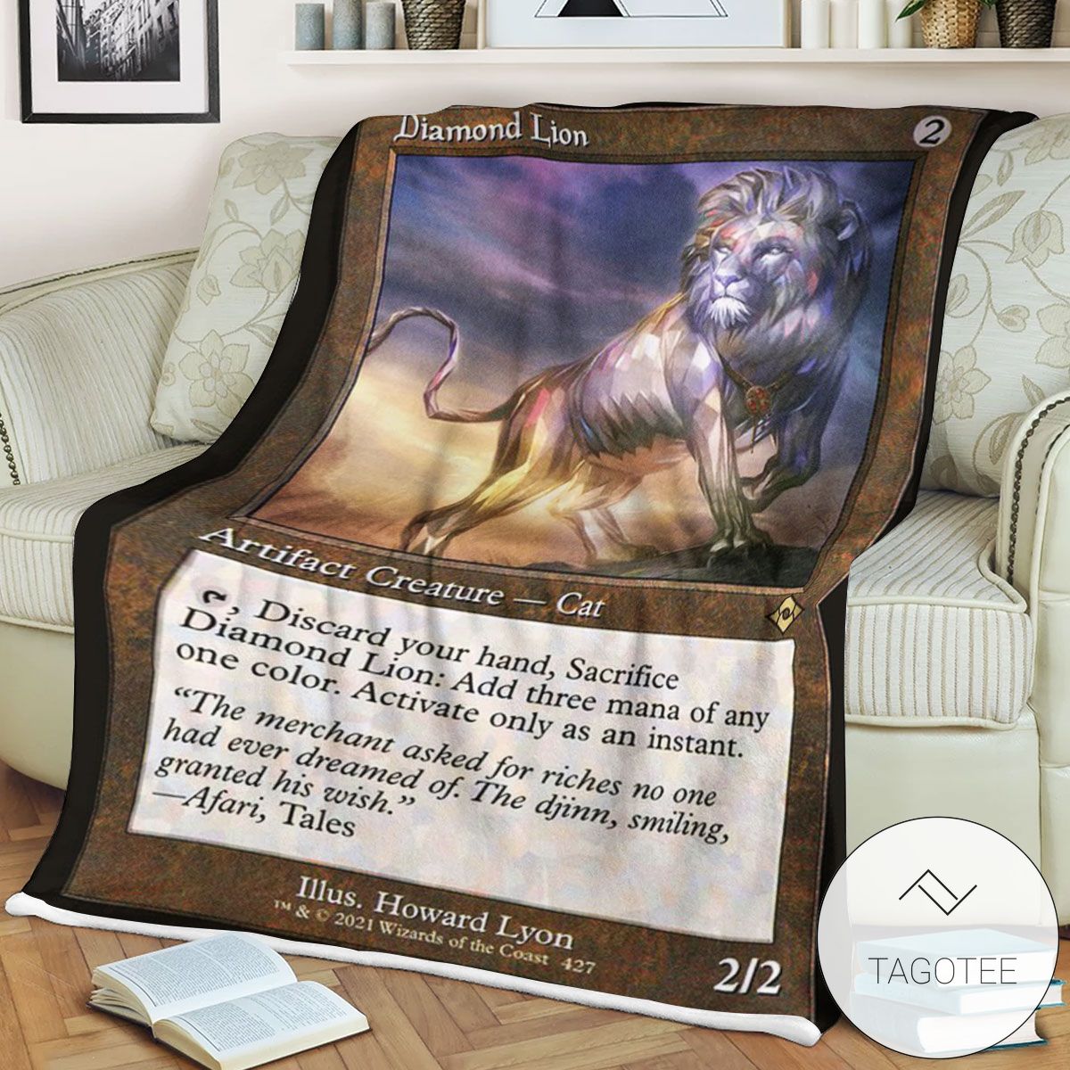 Mh2 427 Diamond Lion Mtg Game Magic The Gathering Blanket Mh2 427 Diamond Lion Mtg Game Magic The Gathering Blanket