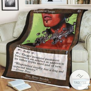 Mh2 428 Liquimetal Torque Mtg Game Magic The Gathering Blanket