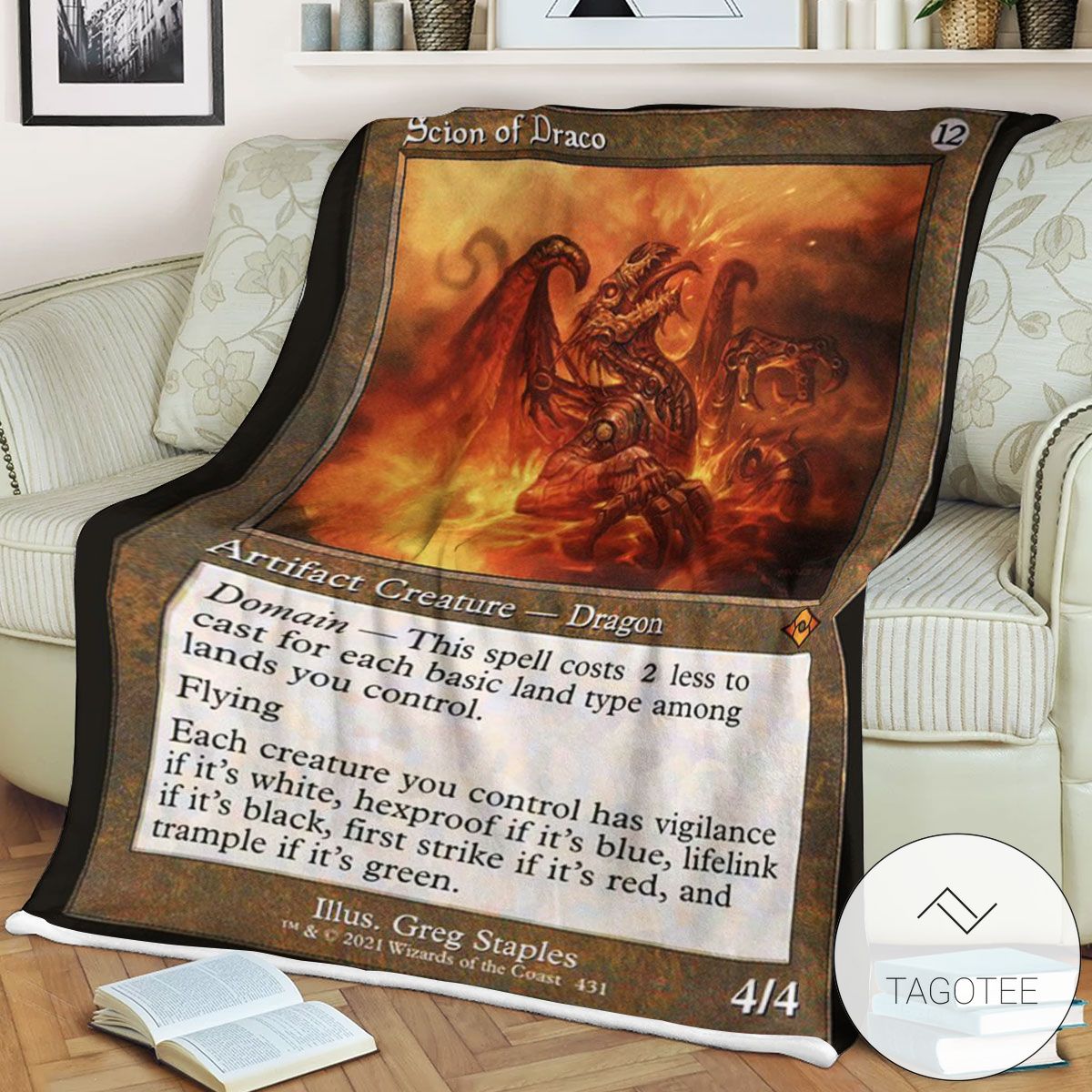 Mh2 431 Scion Of Draco Mtg Game Magic The Gathering Blanket Mh2 431 Scion Of Draco Mtg Game Magic The Gathering Blanket