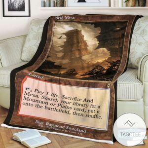 Mh2 436 Arid Mesa Mtg Game Magic The Gathering Blanket
