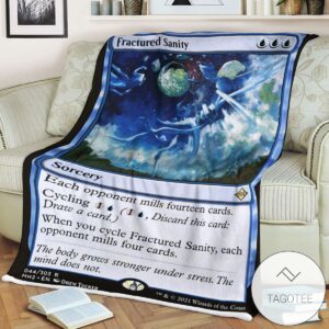 Mh2 44 Fractured Sanity Mtg Game Magic The Gathering Blanket