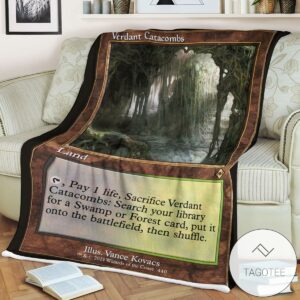 Mh2 440 Verdant Catacombs Mtg Game Magic The Gathering Blanket