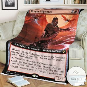 Mh2 455 Breya S Apprentice Mtg Game Magic The Gathering Blanket