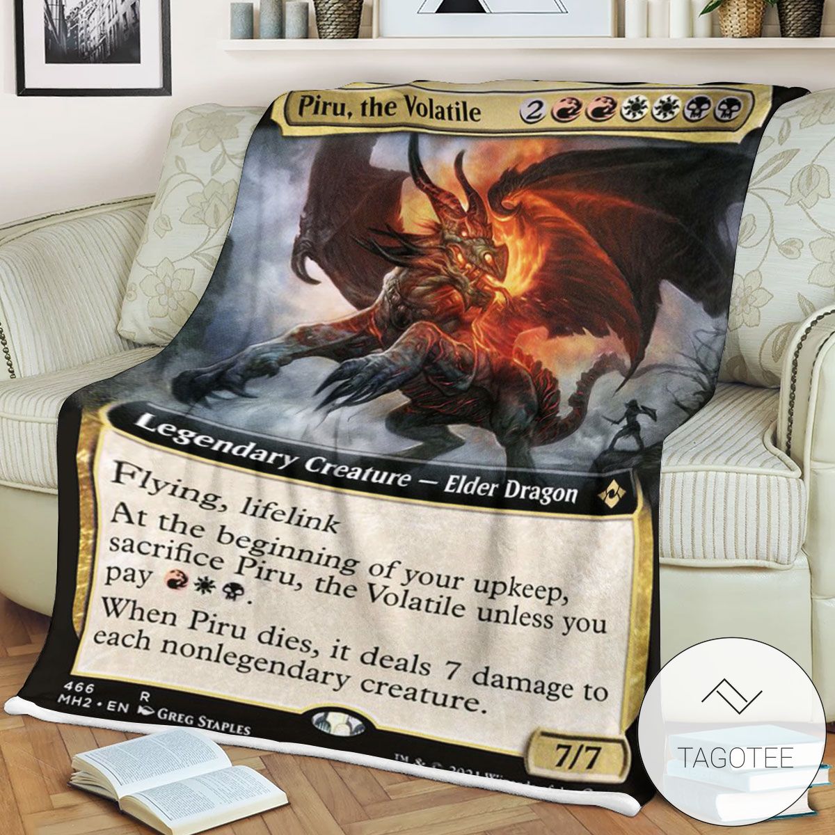 Mh2 466 Piru The Volatile Mtg Game Magic The Gathering Blanket Mh2 466 Piru The Volatile Mtg Game Magic The Gathering Blanket