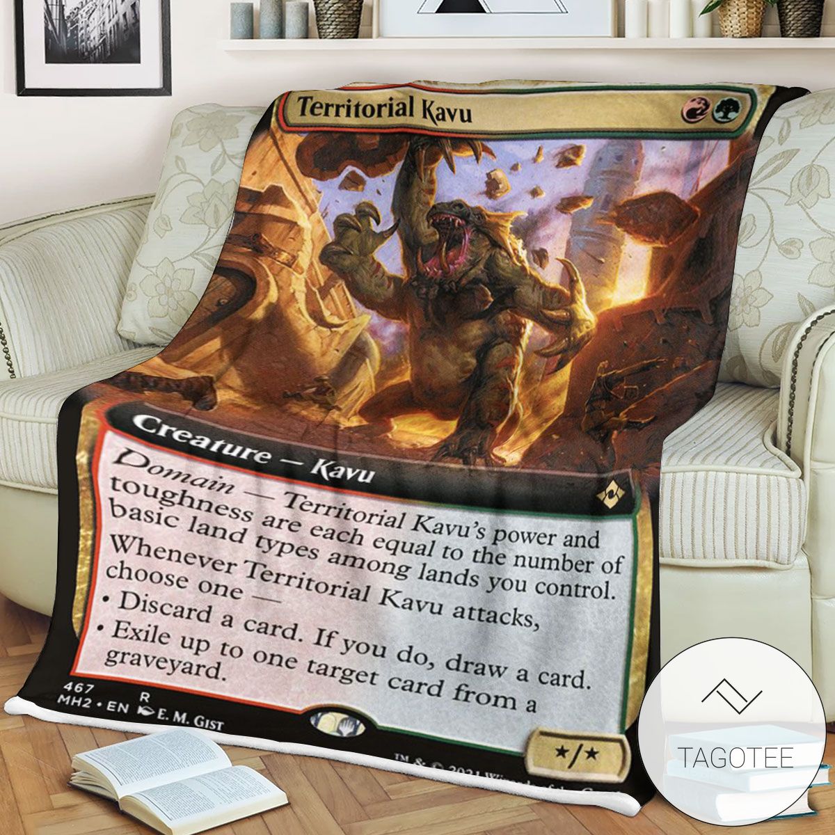 Mh2 467 Territorial Kavu Mtg Game Magic The Gathering Blanket Mh2 467 Territorial Kavu Mtg Game Magic The Gathering Blanket