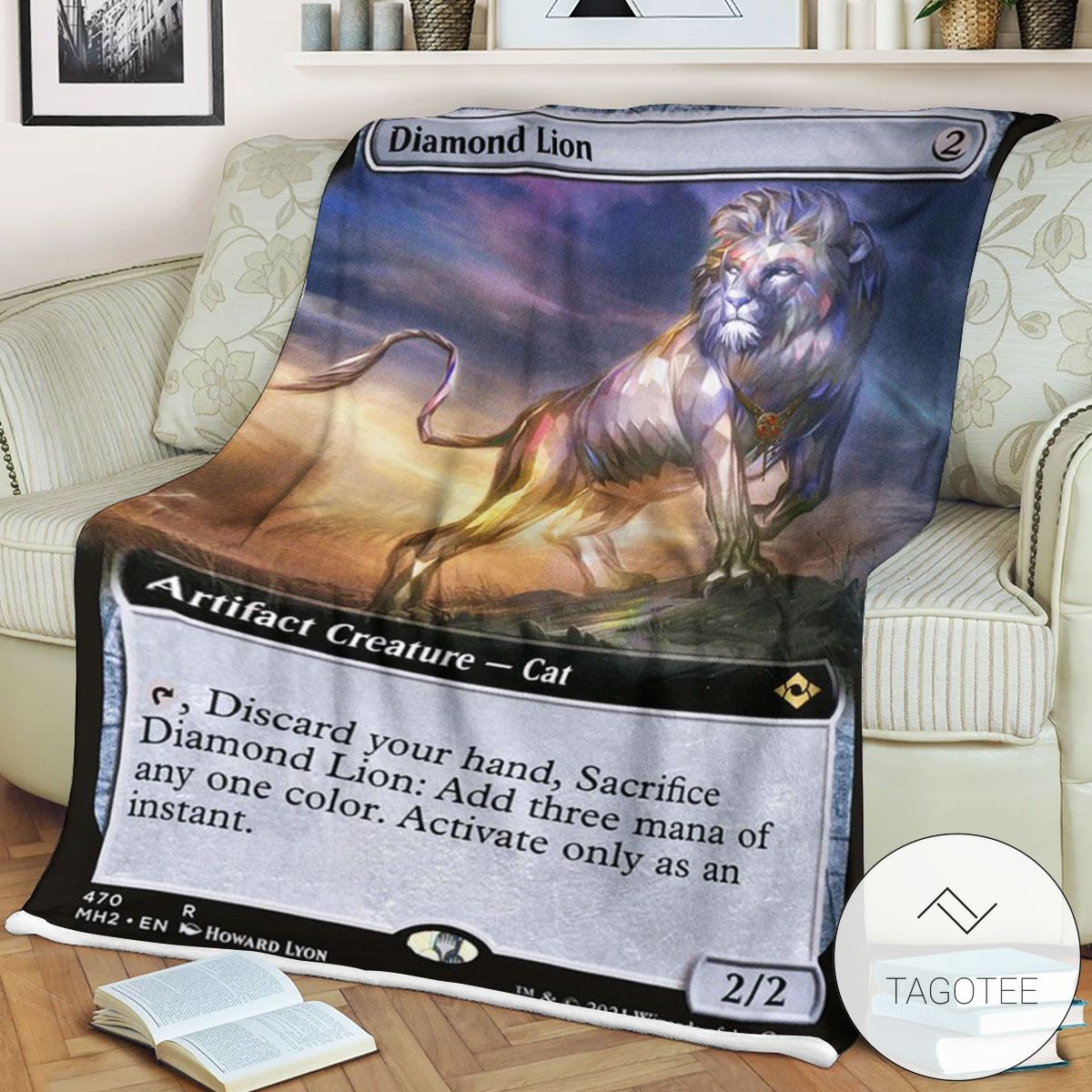 Mh2 470 Diamond Lion Mtg Game Magic The Gathering Blanket Mh2 470 Diamond Lion Mtg Game Magic The Gathering Blanket