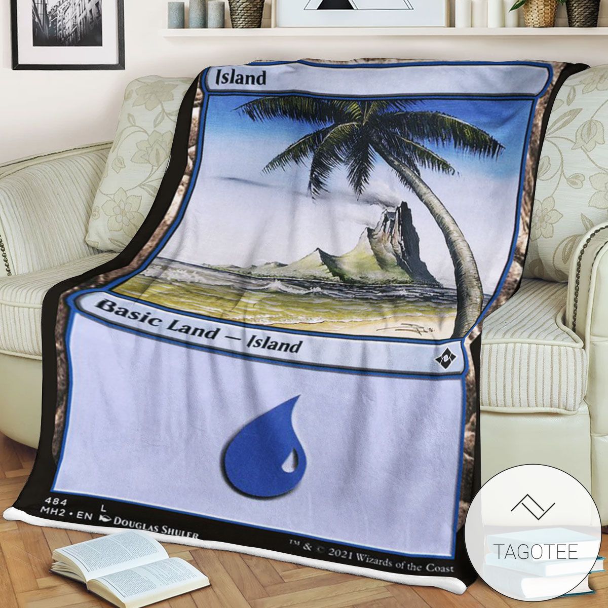 Mh2 484 Island Mtg Game Magic The Gathering Blanket Mh2 484 Island Mtg Game Magic The Gathering Blanket