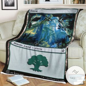 Mh2 490 Forest Mtg Game Magic The Gathering Blanket