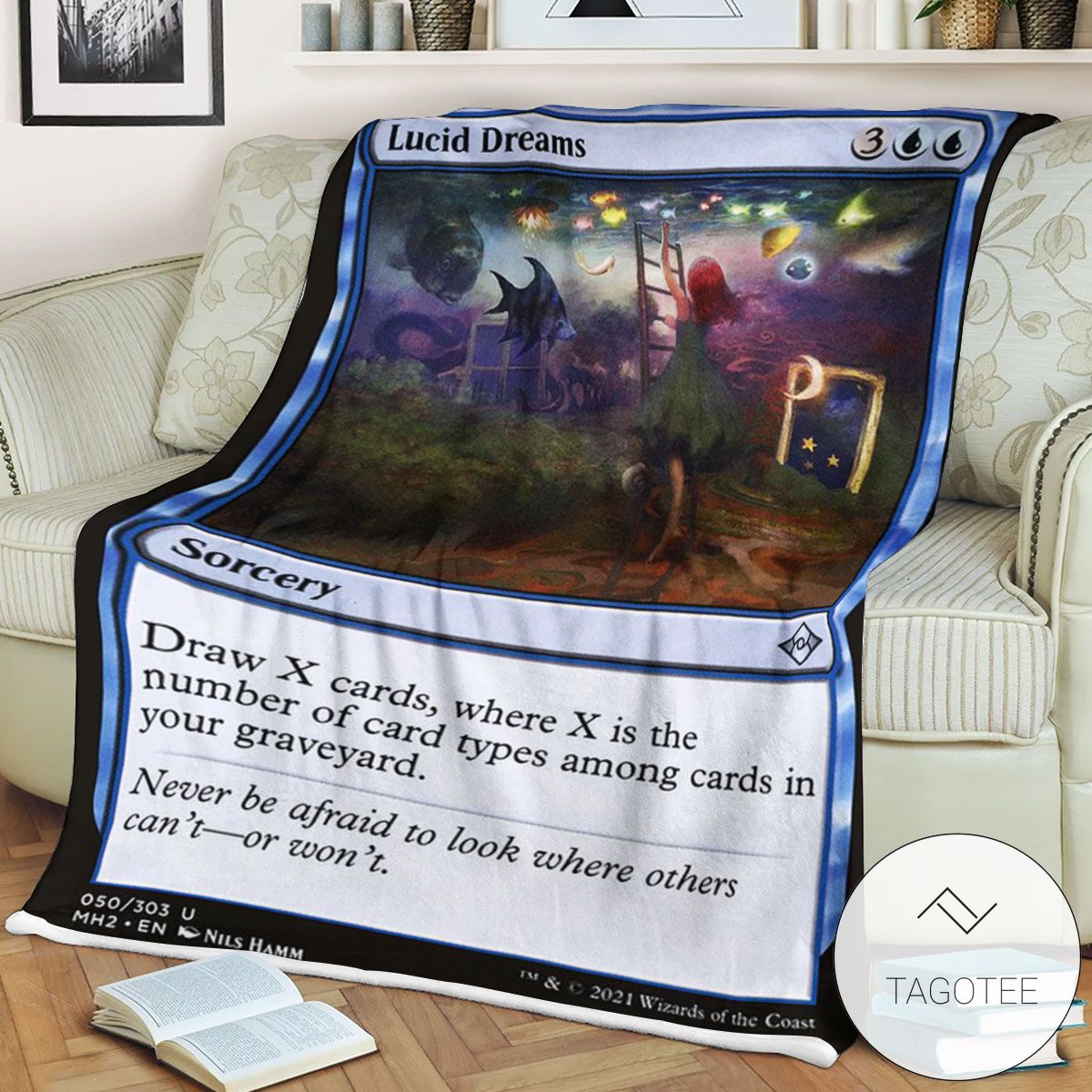 Mh2 50 Lucid Dreams Mtg Game Magic The Gathering Blanket Mh2 50 Lucid Dreams Mtg Game Magic The Gathering Blanket