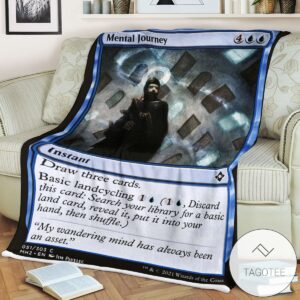 Mh2 51 Mental Journey Mtg Game Magic The Gathering Blanket