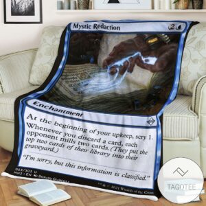 Mh2 53 Mystic Redaction Mtg Game Magic The Gathering Blanket