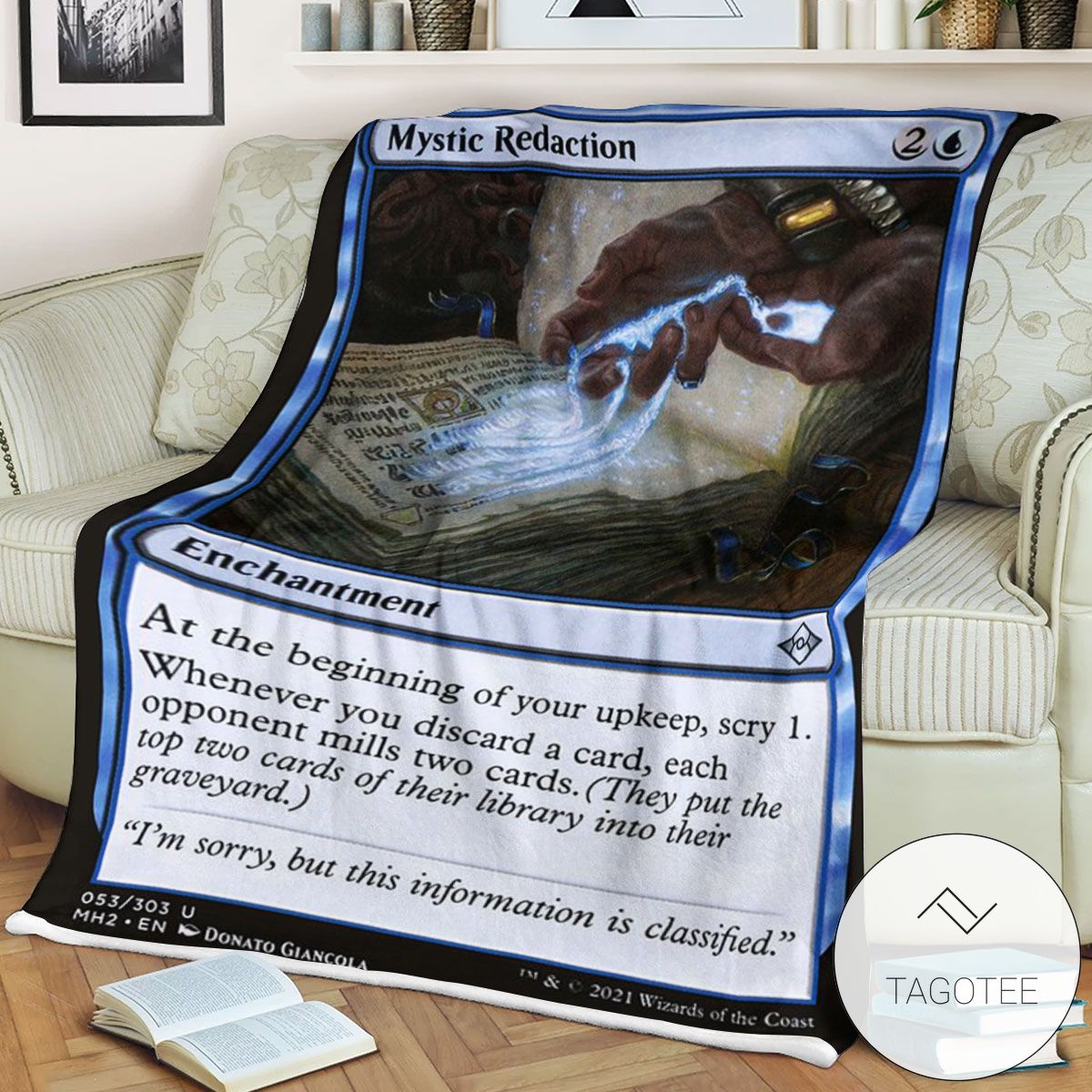 Mh2 53 Mystic Redaction Mtg Game Magic The Gathering Blanket Mh2 53 Mystic Redaction Mtg Game Magic The Gathering Blanket