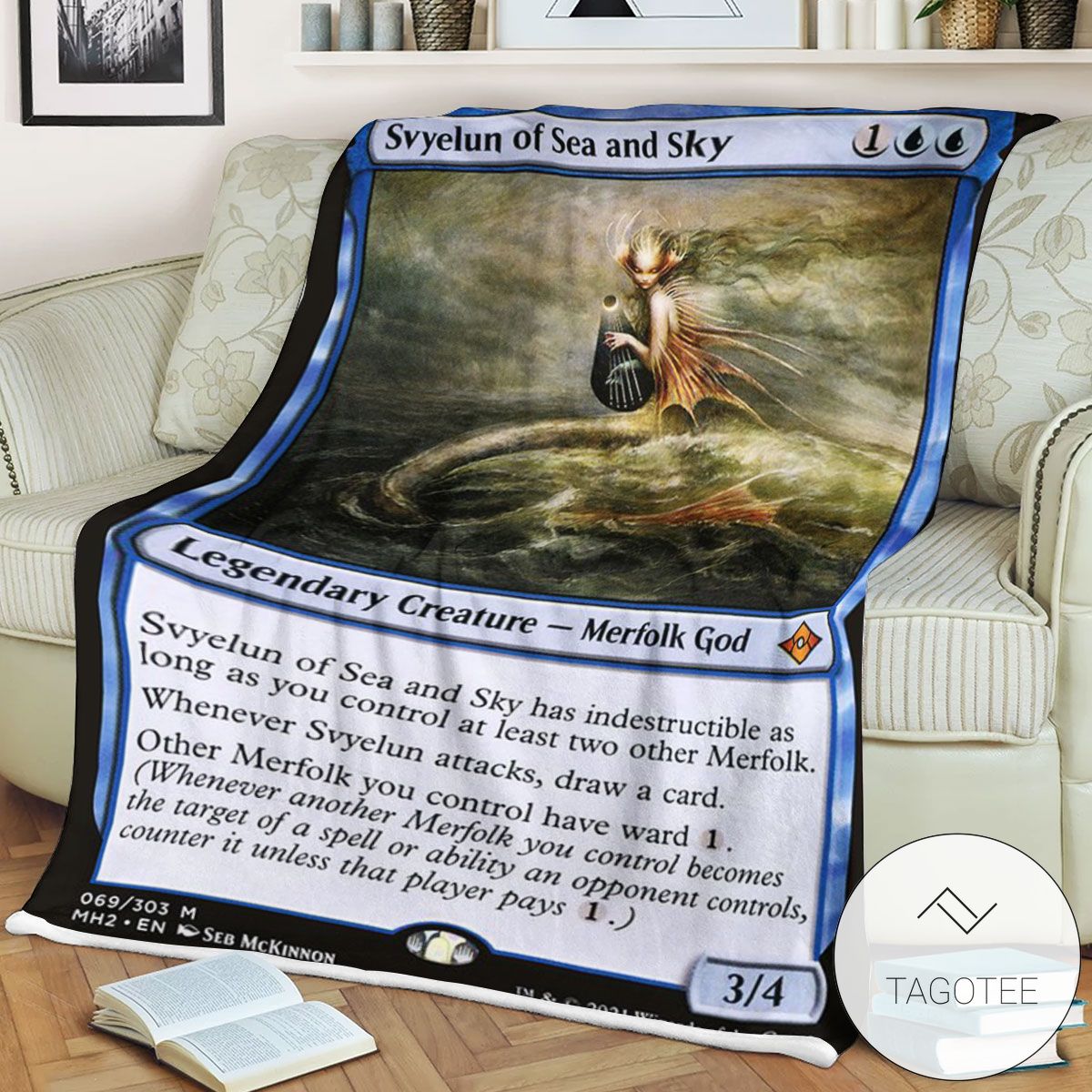 Mh2 69 Svyelun Of Sea And Sky Mtg Game Magic The Gathering Blanket Mh2 69 Svyelun Of Sea And Sky Mtg Game Magic The Gathering Blanket