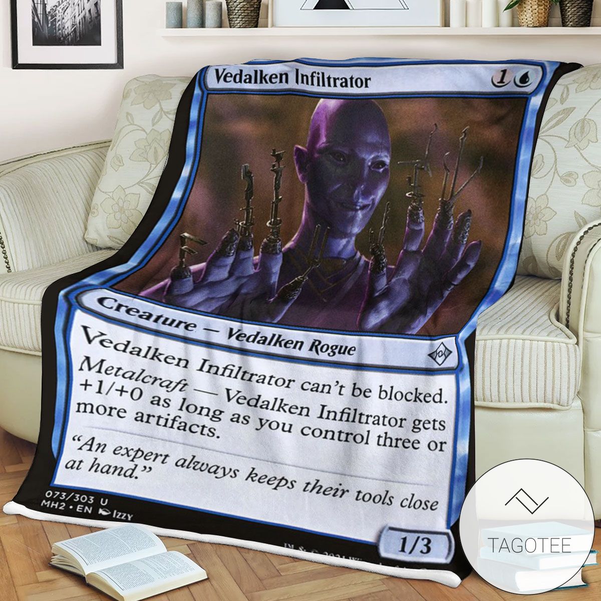 Mh2 73 Vedalken Infiltrator Mtg Game Magic The Gathering Blanket Mh2 73 Vedalken Infiltrator Mtg Game Magic The Gathering Blanket