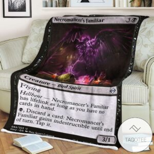 Mh2 94 Necromancer S Familiar Mtg Game Magic The Gathering Blanket