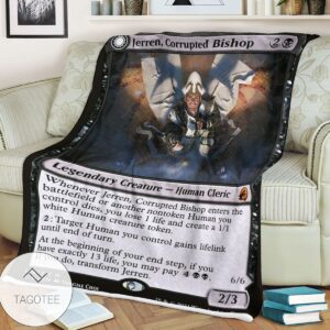 Mid 109 Jerren Corrupted Bishop Mtg Game Magic The Gathering Blanket