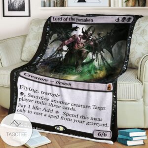 Mid 110 Lord Of The Forsaken Mtg Game Magic The Gathering Blanket