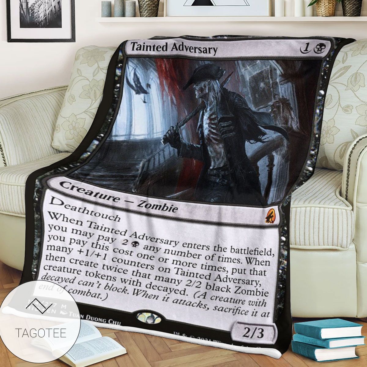 Mid 124 Tainted Adversary Mtg Game Magic The Gathering Blanket Mid 124 Tainted Adversary Mtg Game Magic The Gathering Blanket