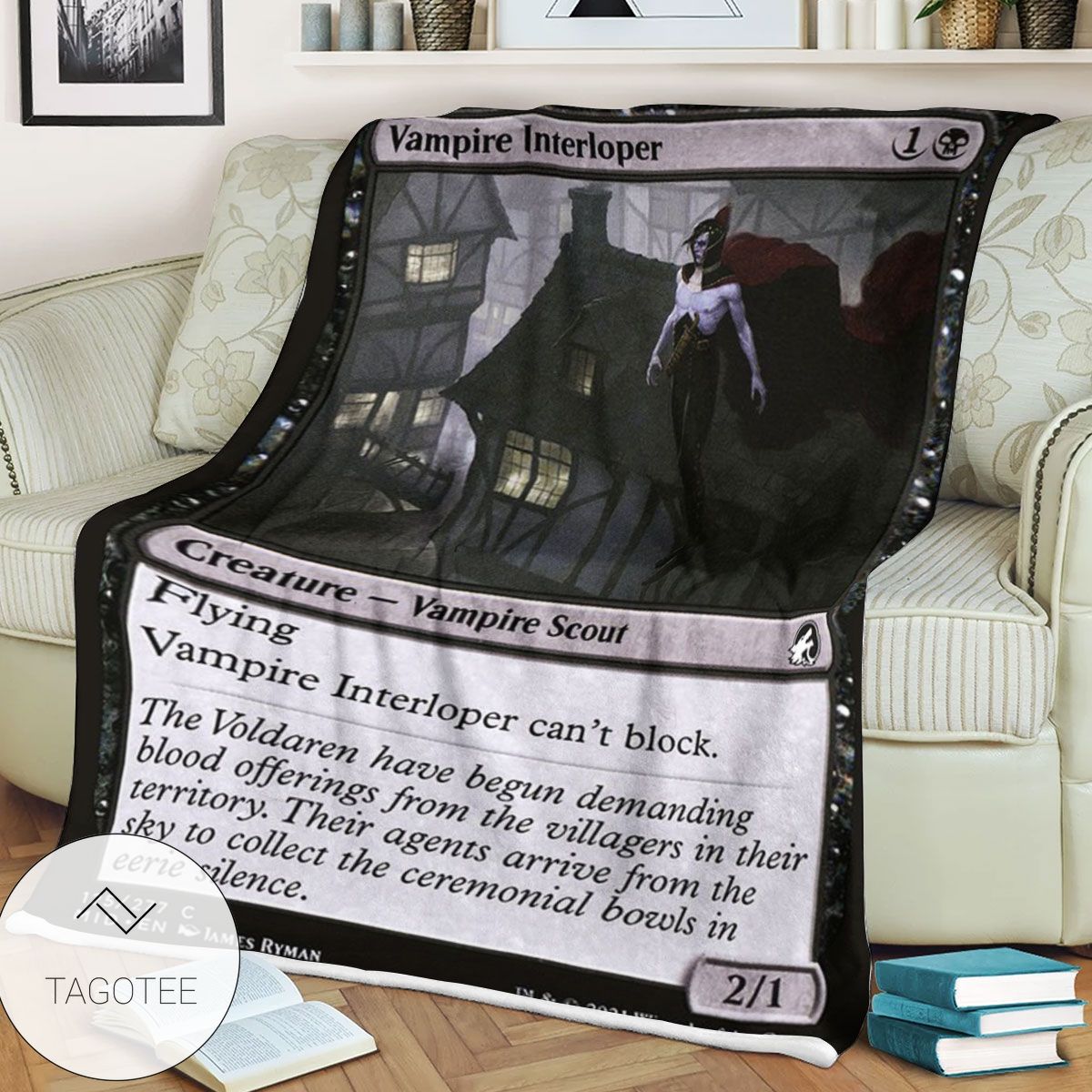 Mid 125 Vampire Interloper Mtg Game Magic The Gathering Blanket Mid 125 Vampire Interloper Mtg Game Magic The Gathering Blanket
