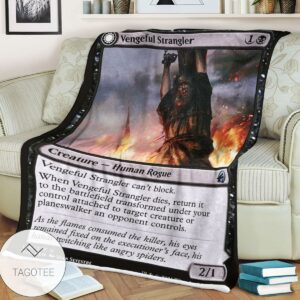 Mid 126 Vengeful Strangler Mtg Game Magic The Gathering Blanket