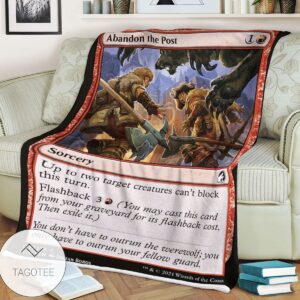Mid 127 Abandon The Post Mtg Game Magic The Gathering Blanket
