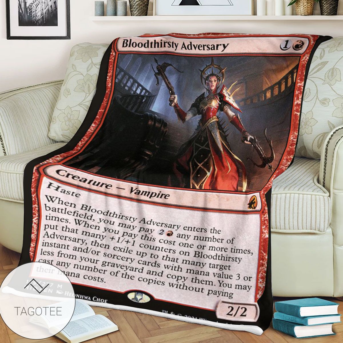 Mid 129 Bloodthirsty Adversary Mtg Game Magic The Gathering Blanket Mid 129 Bloodthirsty Adversary Mtg Game Magic The Gathering Blanket