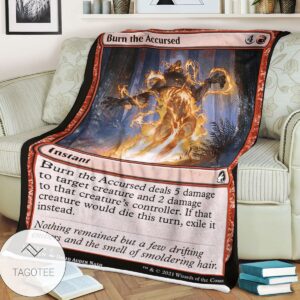 Mid 132 Burn The Accursed Mtg Game Magic The Gathering Blanket