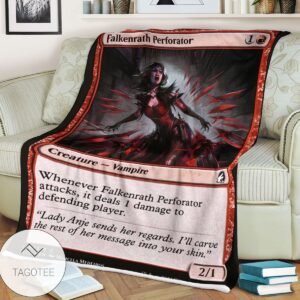 Mid 136 Falkenrath Perforator Mtg Game Magic The Gathering Blanket