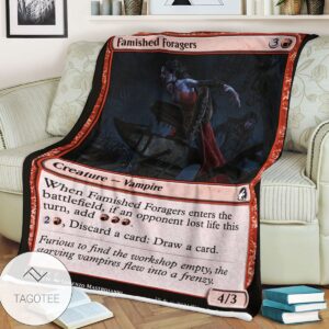 Mid 138 Famished Foragers Mtg Game Magic The Gathering Blanket