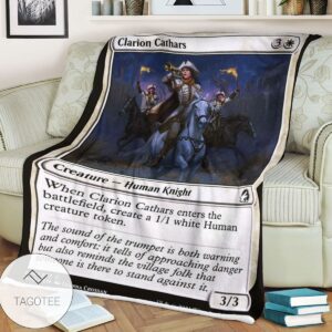 Mid 14 Clarion Cathars Mtg Game Magic The Gathering Blanket
