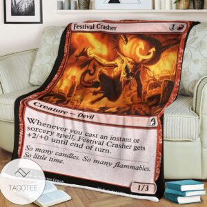 Mid 140 Festival Crasher Mtg Game Magic The Gathering Blanket