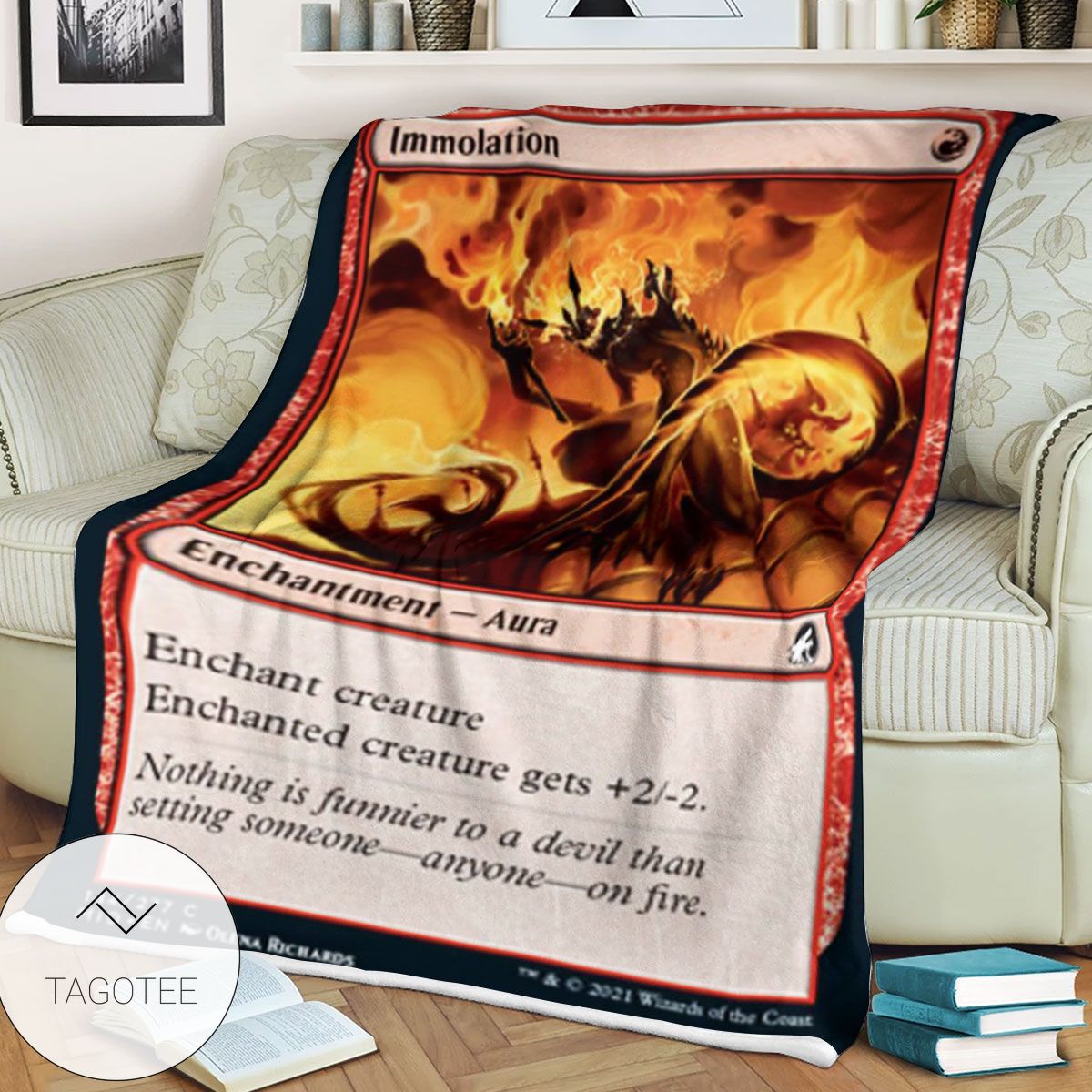 Mid 144 Immolation Mtg Game Magic The Gathering Blanket Mid 144 Immolation Mtg Game Magic The Gathering Blanket