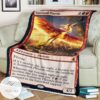 Mid 162 Sunstreak Phoenix Mtg Game Magic The Gathering Blanket