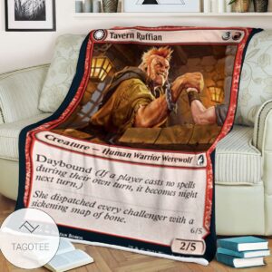 Mid 163 Tavern Ruffian Mtg Game Magic The Gathering Blanket