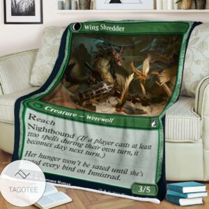 Mid 169 Wing Shredder Mtg Game Magic The Gathering Blanket