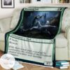 Mid 170 Bounding Wolf Mtg Game Magic The Gathering Blanket