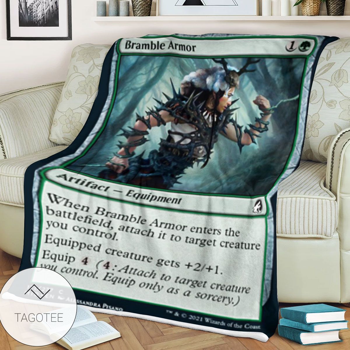 Mid 171 Bramble Armor Mtg Game Magic The Gathering Blanket Mid 171 Bramble Armor Mtg Game Magic The Gathering Blanket
