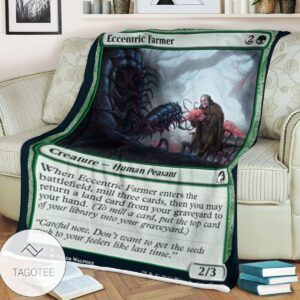 Mid 185 Eccentric Farmer Mtg Game Magic The Gathering Blanket