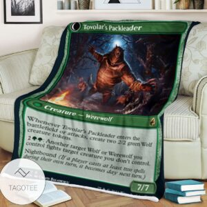 Mid 204 Tovolar S Packleader Mtg Game Magic The Gathering Blanket