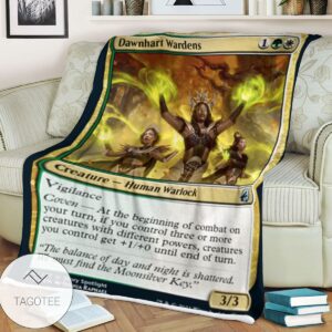 Mid 216 Dawnhart Wardens Mtg Game Magic The Gathering Blanket