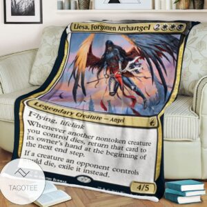 Mid 232 Liesa Forgotten Archangel Mtg Game Magic The Gathering Blanket
