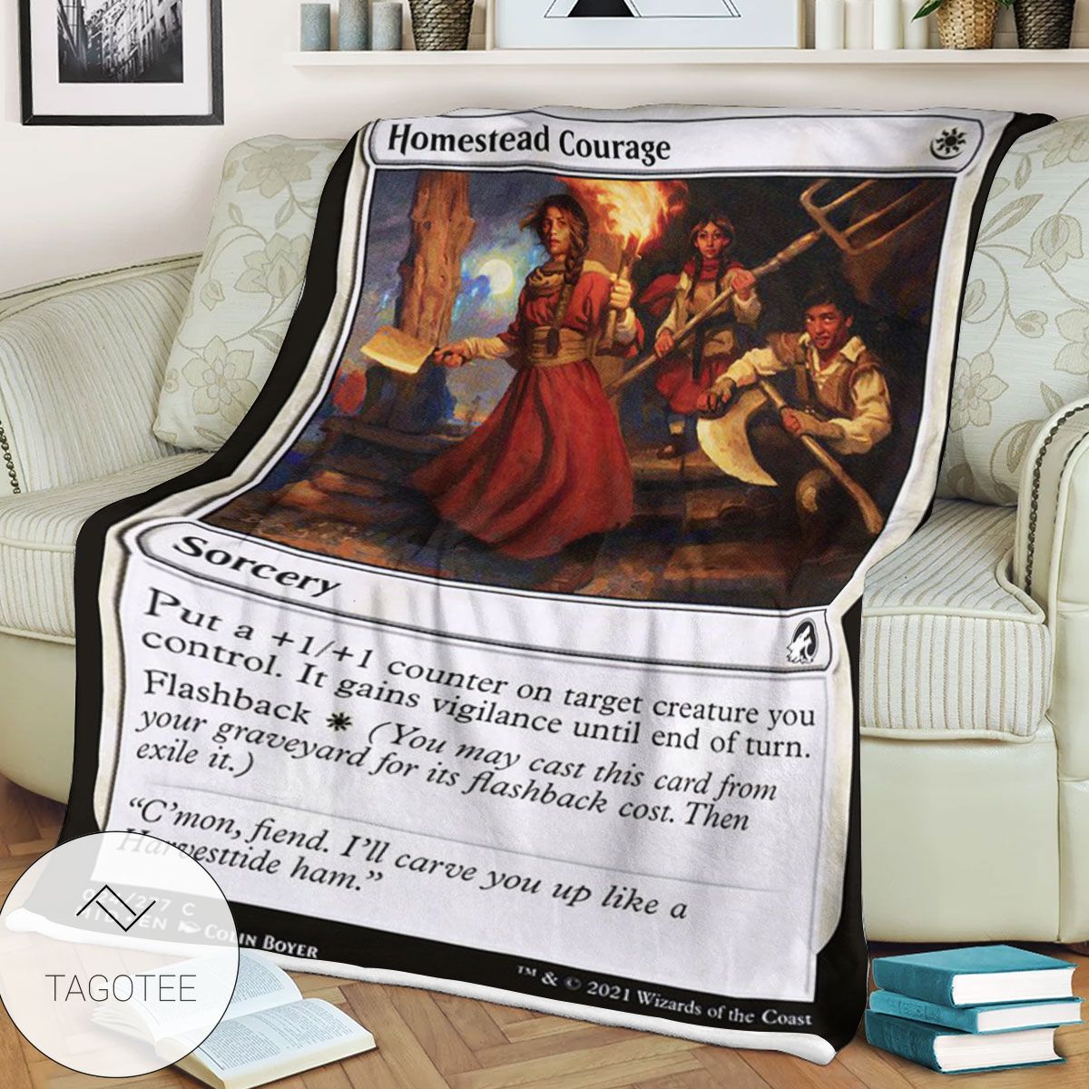 Mid 24 Homestead Courage Mtg Game Magic The Gathering Blanket Mid 24 Homestead Courage Mtg Game Magic The Gathering Blanket