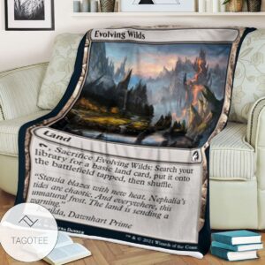Mid 261 Evolving Wilds Mtg Game Magic The Gathering Blanket