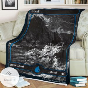 Mid 270 Island Mtg Game Magic The Gathering Blanket