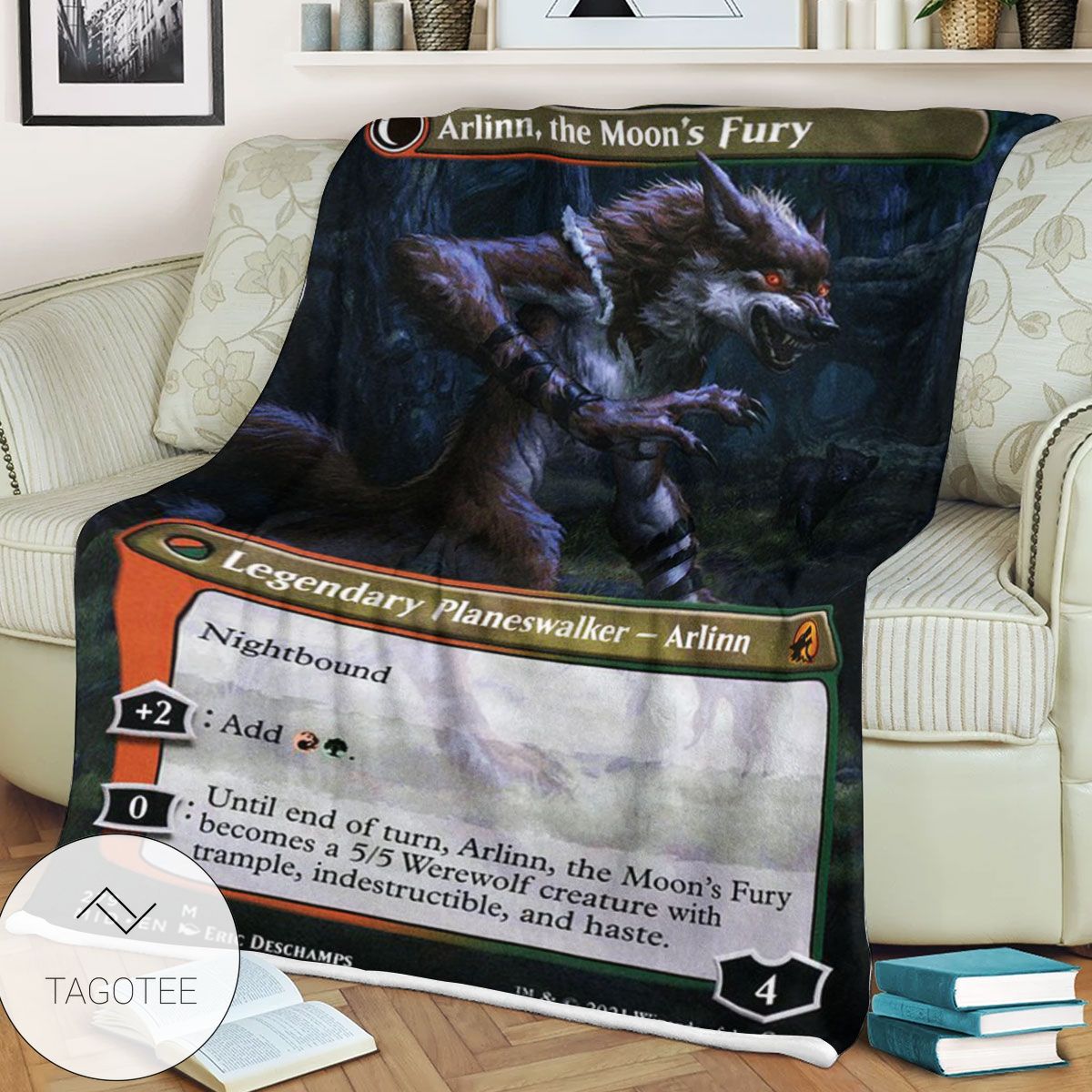 Mid 279 Arlinn The Moon S Fury Mtg Game Magic The Gathering Blanket Mid 279 Arlinn The Moon S Fury Mtg Game Magic The Gathering Blanket